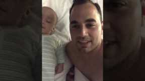 Baby's reaction to 'I love you' is priceless