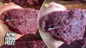 Beef twerky: internet horrified over video of fresh meat ‘spasming’ | New York Post