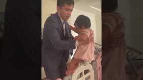 Baby refuses to let dad go to work