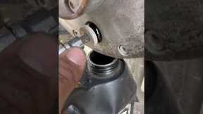 Oil unexpectedly explodes all over mechanic