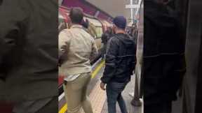 Passengers on London underground panic after fire alert