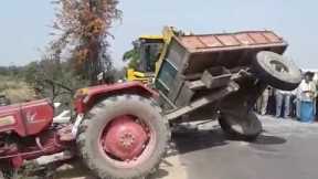 VIRAL VIDEO : BEST Funny Videos 2017 - NO DRIVER - Tractor Commits Suicide - Crane Lifts