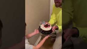 Adorable boy makes dad the happiest guy in the world