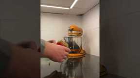 Spinning jar of peanut butter sounds just like a race car
