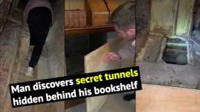 Man discovers secret underground passageways under home
