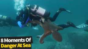 Top 8 Scary Moments At Sea | Dangerous Moments!