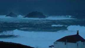 Waves as big as House in Cornwall today!