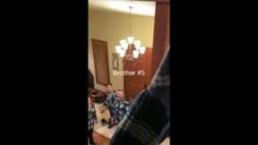 Wives Prank EIGHT Brothers By Getting Them All Identical shirts For Gathering ? #shorts #prank