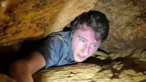 Professional cave explorers discover hidden 220-FOOT-DEEP cavern