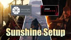 How To Setup Sunshine & Moonlight Game Streaming on AMD GPU Systems
