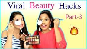 Testing Out WEIRD Beauty Hacks | #Part3 #Fun #Viral #ShrutiArjunAnand