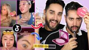 Testing Tiktok Viral Beauty Products. Some Gooooood…Some Really Bad! 💜🖤 The Welsh Twins