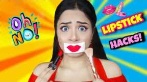 Testing Out *Viral* Weird LIPSTICK Hacks by 5 Minute Crafts | Nilanjana Dhar | Nil & Situ Vlogs