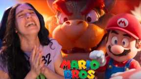 I CRIED. Super Mario Bros Movie Trailer REACTION!!