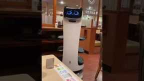 Robot Server Delivers Food to Table at Tech-savvy Restaurant in Tokyo
