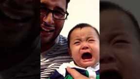 'Sweetheart baby' cries in unison with dad