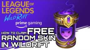 How to claim FREE RANDOM SKIN in League of Legends Wildrift using amazon prime! NOVEMBER 2022