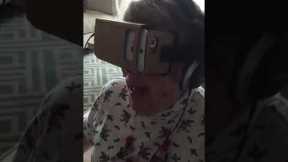 Grandma tries virtual reality for the first time ever