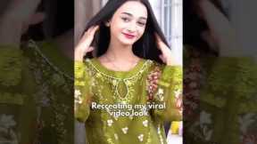 Ayesha Look Recreated 😍 Pakistan Viral Girl 🔥 #meradilyepukareaaja #shorts
