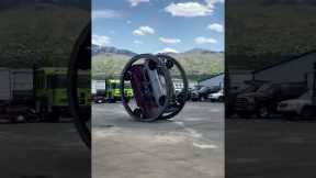 Double diesel stunt vehicle