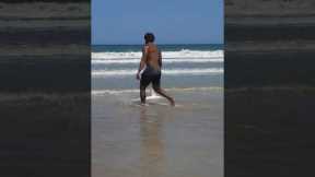 Locals set free 4-foot-shark that was stranded on Daytona Beach, Florida