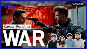 Korean React to 'WAR' Bollywood movie trailer[ENG SUB]