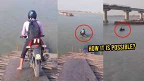 VIRAL VIDEO 😨😨 Bike Riding On River Water Video Went Viral On Social Media | Filmy Hook