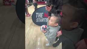 3-year-old basketball fan's dream comes true