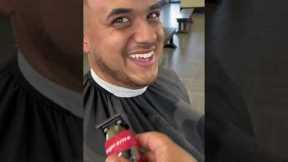 Barber pranks clients by having them open their mouths