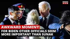 Rishi Sunak Joe Biden Viral Video | Awkward Moment For Sunak, Joe Biden Appears To Push UK PM