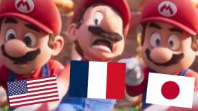 Mario voice comparison - Official English/French/Japanese Nintendo movie trailers
