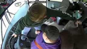 13-year-old heroically stops school bus after driver passes out