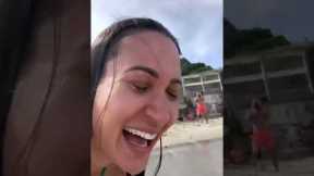 She asked the ocean to cleanse her...wait for it!