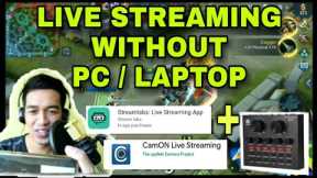 FULL SETUP LIVE STREAMING USING 2 PHONES ONLY + V8 | NO LAPTOP/PC | Streamlabs + CamOn live App