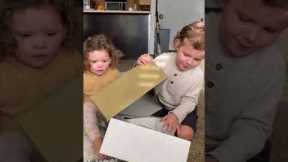 Children react to finding out the gender of their 3rd sibling