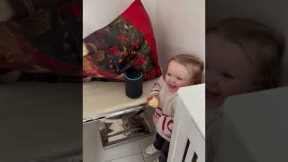 Toddler in COMPLETE SHOCK after using Alexa
