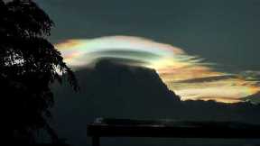 Locals amazed as they spot rainbow-coloured scarf cloud
