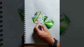 Artist draws hyper-realistic Sprite can leaving viewers spellbound