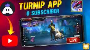 Turnip App se Live Stream kaise kare 2023| How to Live stream in free fire youtube with turnip app