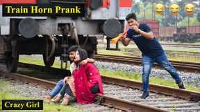 Viral Train Horn Prank on Girl 2022 | Funny Prank Videos | 4-Minute Fun