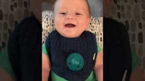 Baby can't stop giggling with mom