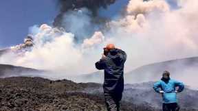 Italy's Mount Etna lets out huge clouds of smoke after violent eruption
