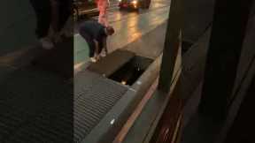 New Yorker retrieves dropped AirPod from sewer only to drop it back in again