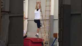 The Wrong Way to Get Off a Rope Ladder