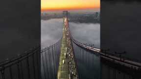 Stunning aerial view of George Washington Bridge