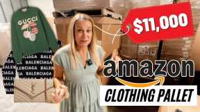 We Spent $450 on a HUGE Pallet of Amazon Clothing - Unboxing $11,000 in MYSTERY Items!