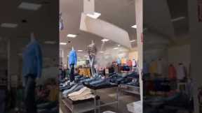 Part of ceiling at JCPenny store falls down