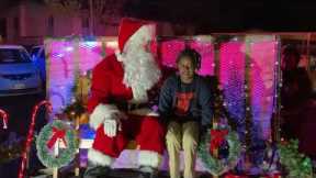 Santa Claus sings Happy Birthday to child in California