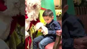 Blind Son Meets Santa And His Elves