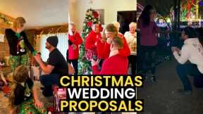 TOP 9 - Christmas Wedding Proposals | HEARTWARMING Moments!
